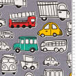 Baumwollstoff mit Muster TWILL Cars & Trukcs on gray D04 #01